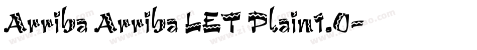 Arriba Arriba LET Plain1.0字体转换